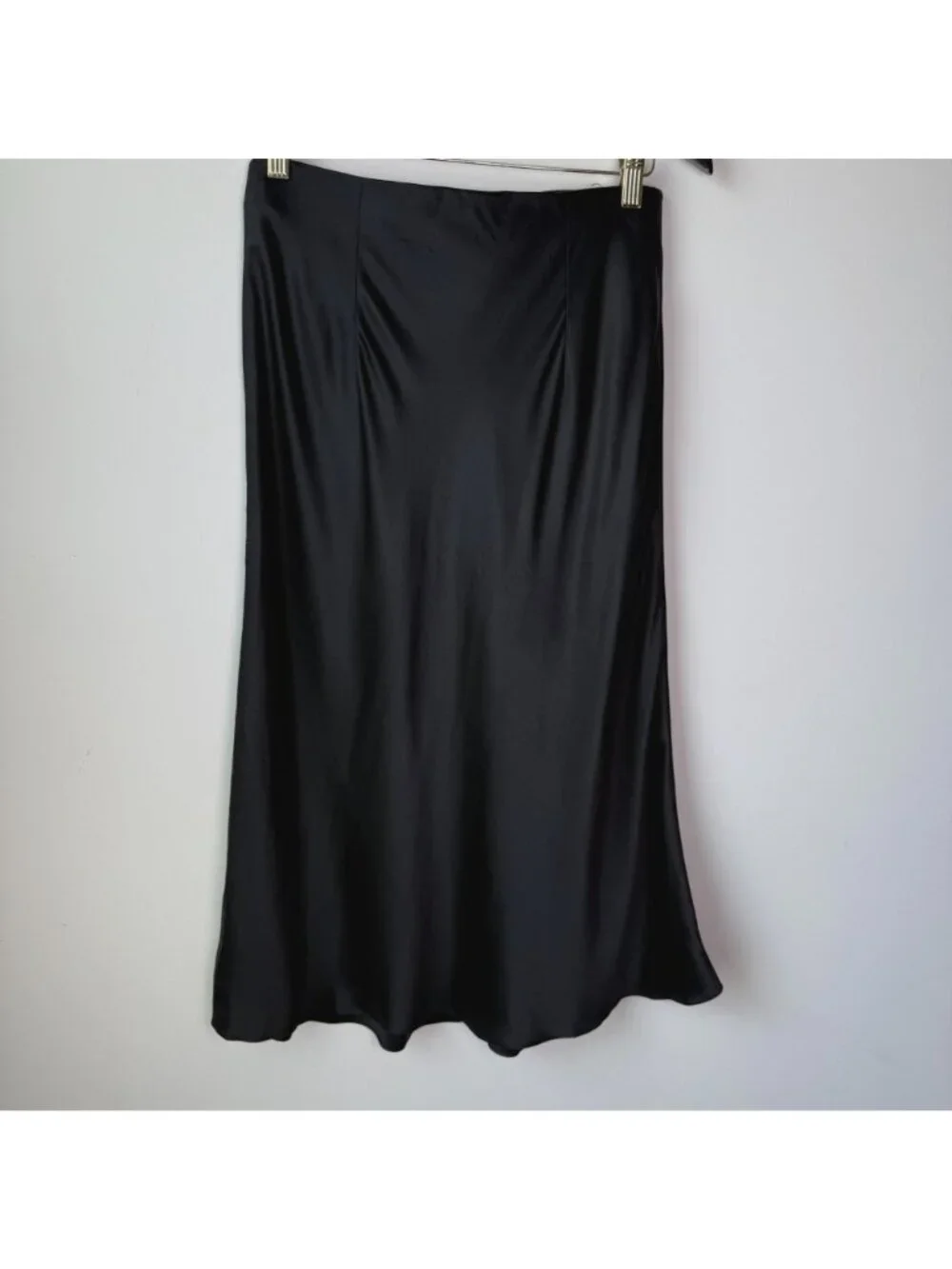 Quince 100% Washable Silk Skirt Black Size M Minimalist Date Night Office